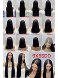 5x5 Lace Closure Super Double Drawn (SDD) Bone Straight Wig - 100% Virgin Human Hair