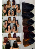 Silk Headband Straight Bob Wig - Double Drawn 210g 100% Virgin Remy Human Hair (12 Inch)
