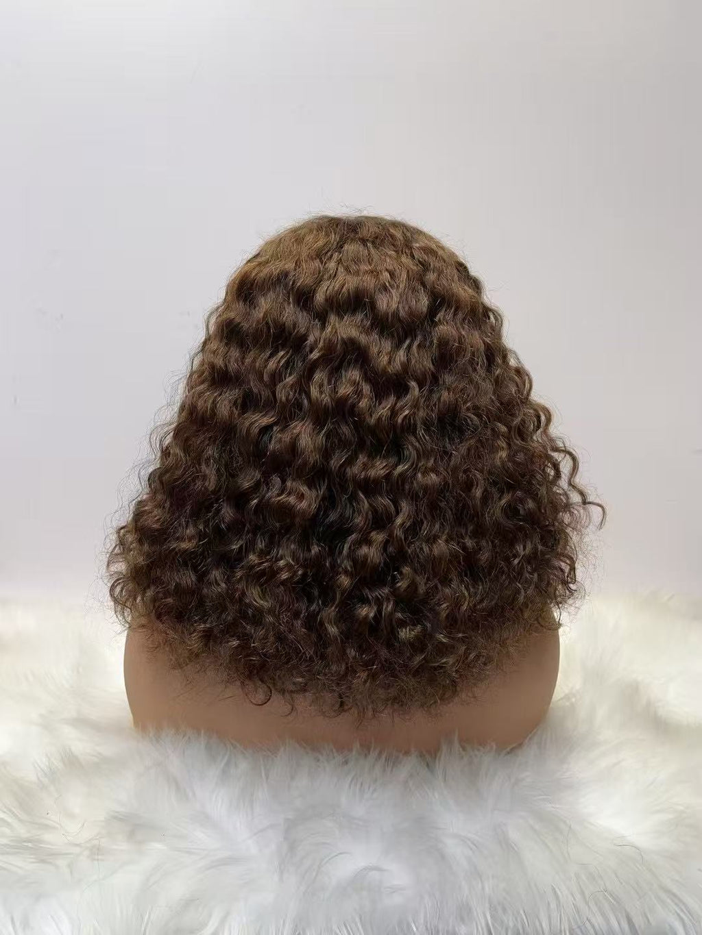 4x4 Lace Closure Short Curly Bob Wig - 255g Heavy Density 100% Virgin Human Hair