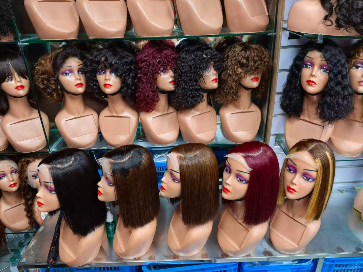 5x5 Glueless Lace Closure Short Bob Wig 100% Virgin Human Hair