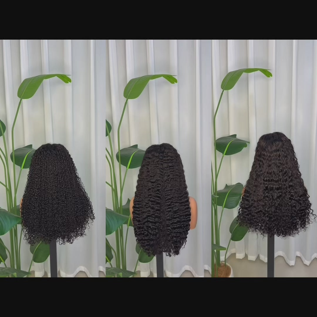 5x5 HD Lace Closure Curly Wig 24 Inch 100% Virgin Human Hair