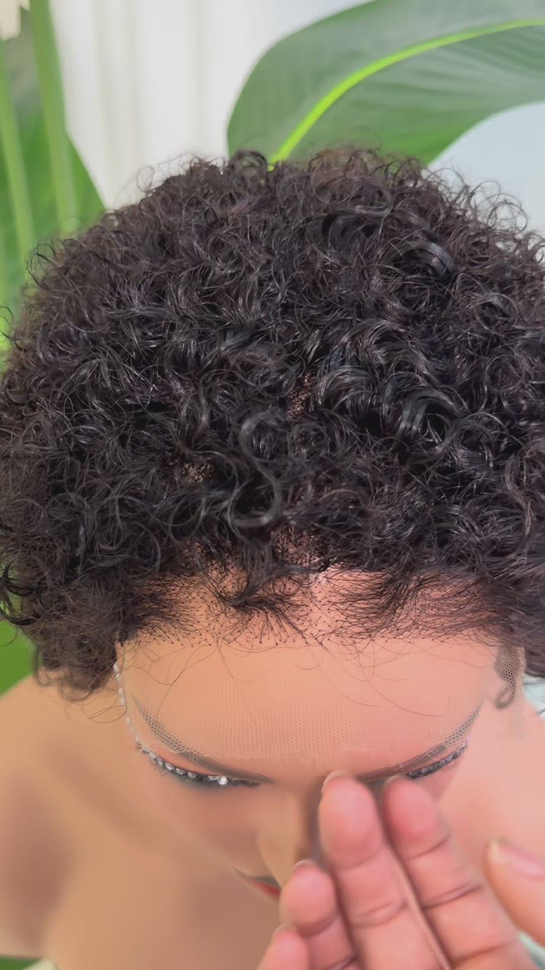 13x4 HD Lace Frontal Short Pixie Curl Wig - 100% Virgin Remy Human Hair