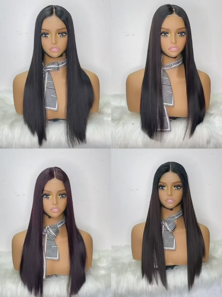 2x6 Lace Closure Super Double Drawn (SDD) Vietnamese Bone Straight Wig - 100% Virgin Human Hair