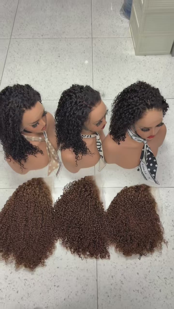 13x4 HD Lace Frontal Pixie Curl Wig - 100% Virgin Remy Human Hair