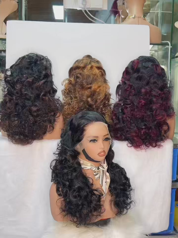 13x4 Lace Frontal Loose Spiral Curly Wig - 100% Virgin Hair